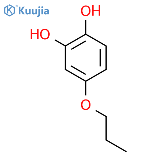1,2-Benzenediol, 4-propoxy- structure