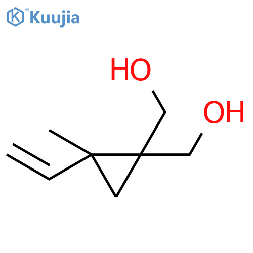 1,1-Cyclopropanedimethanol, 2-ethenyl-2-methyl-, (±)- structure