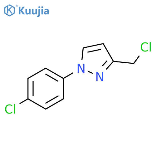3-(chloromethyl)-1-(4-chlorophenyl)-1H-pyrazole structure