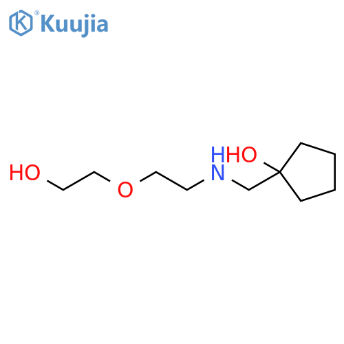 1-({2-(2-hydroxyethoxy)ethylamino}methyl)cyclopentan-1-ol structure