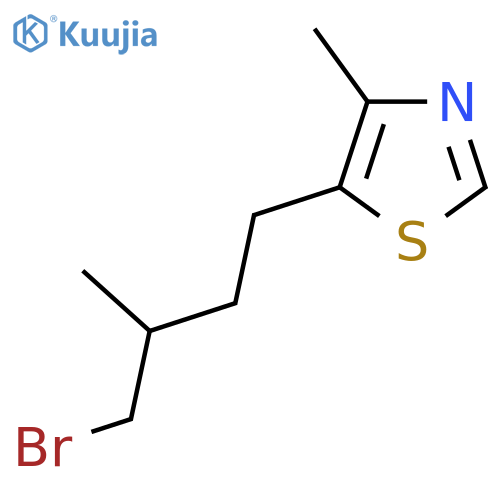 Thiazole, 5-(4-bromo-3-methylbutyl)-4-methyl- structure