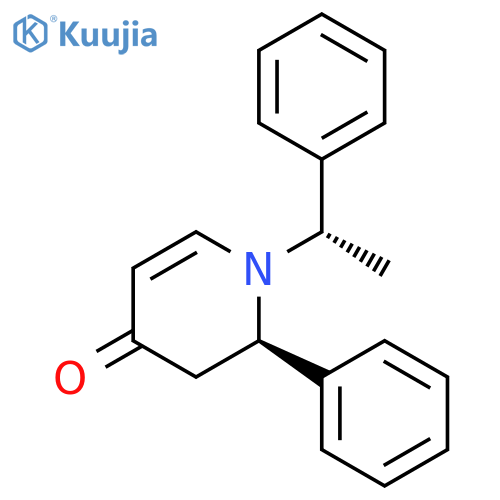 4(1H)-Pyridinone, 2,3-dihydro-2-phenyl-1-[(1S)-1-phenylethyl]-, (2R)- structure