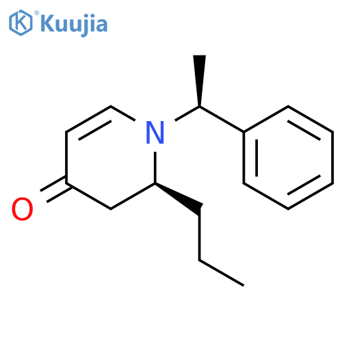 4(1H)-Pyridinone, 2,3-dihydro-1-[(1S)-1-phenylethyl]-2-propyl-, (2S)- structure