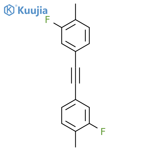 Benzene, 1,1'-(1,2-ethynediyl)bis[3-fluoro-4-methyl- structure