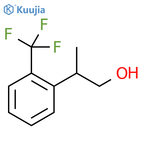 Benzeneethanol, β-methyl-2-(trifluoromethyl)- structure