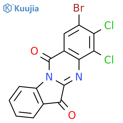 Indolo[2,1-b]quinazoline-6,12-dione, 2-bromo-3,4-dichloro- structure