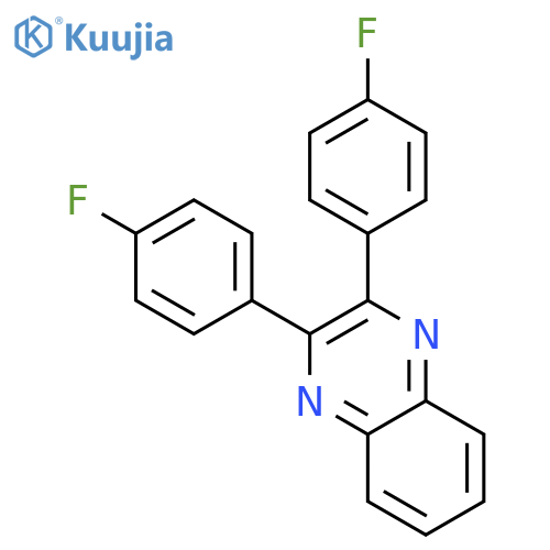Quinoxaline, 2,3-bis(4-fluorophenyl)- structure