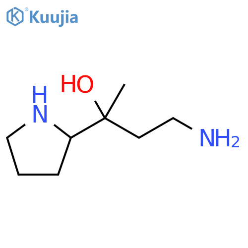 2-Pyrrolidinemethanol, α-(2-aminoethyl)-α-methyl- structure