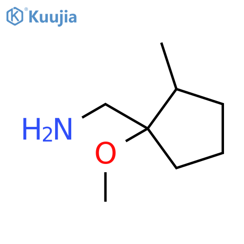 (1-methoxy-2-methylcyclopentyl)methanamine structure