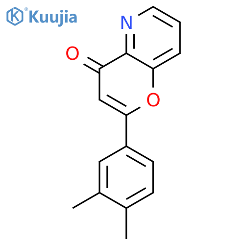 4H-Pyrano[3,2-b]pyridin-4-one,2-(3,4-dimethylphenyl)- structure