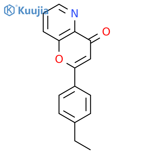 4H-Pyrano[3,2-b]pyridin-4-one,2-(4-ethylphenyl)- structure