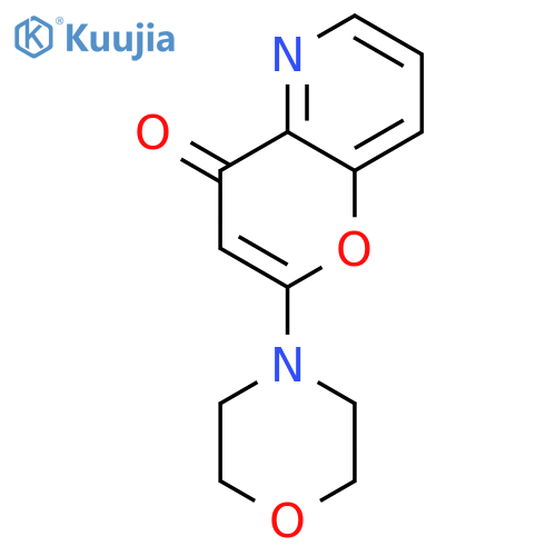 4H-Pyrano[3,2-b]pyridin-4-one,2-(4-morpholinyl)- structure
