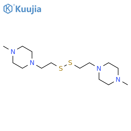 Piperazine, 1,1'-(dithiodi-2,1-ethanediyl)bis[4-methyl- structure