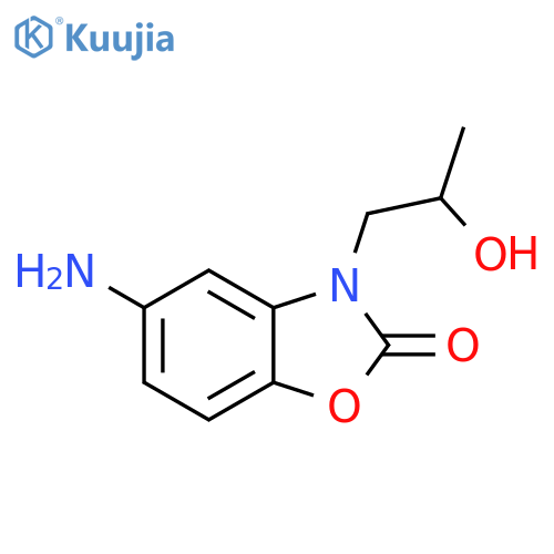 5-amino-3-(2-hydroxypropyl)-2,3-dihydro-1,3-benzoxazol-2-one structure