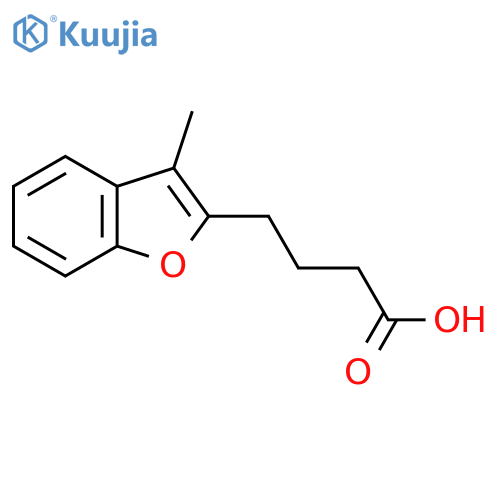 4-(3-methyl-1-benzofuran-2-yl)butanoic acid structure