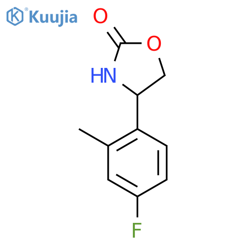 4-(4-fluoro-2-methylphenyl)-1,3-oxazolidin-2-one structure