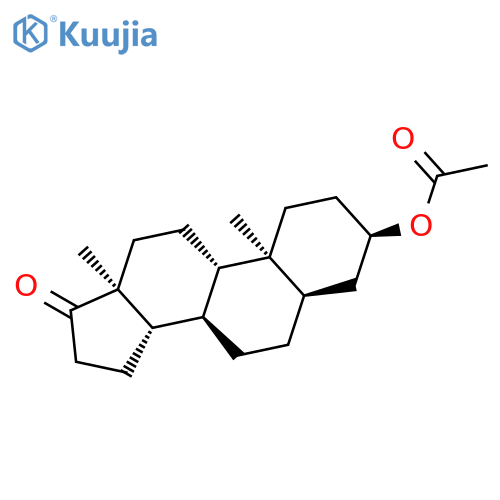 Androstan-17-one,3-(acetyloxy)-, (3a,5b)- structure