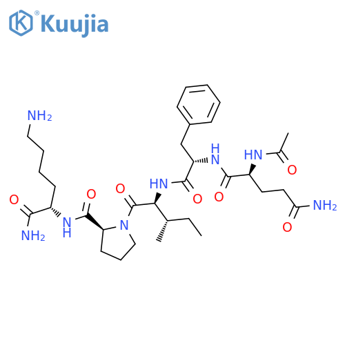 L-Lysinamide, N2-acetyl-L-glutaminyl-L-phenylalanyl-L-isoleucyl-L-prolyl- structure