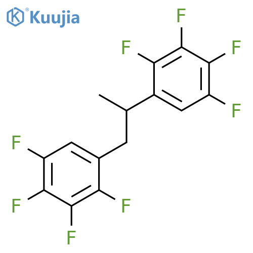 Benzene, 1,1'-(1-methyl-1,2-ethanediyl)bis[2,3,4,5-tetrafluoro-, (+)- structure