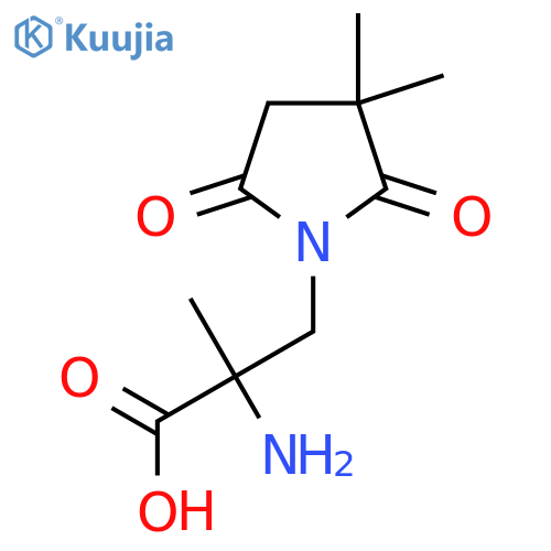2-amino-3-(3,3-dimethyl-2,5-dioxopyrrolidin-1-yl)-2-methylpropanoic acid structure