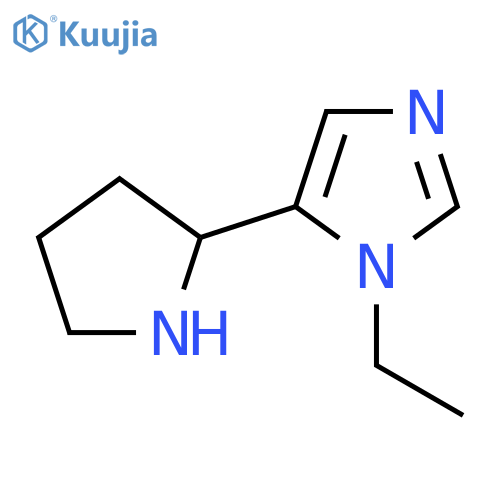 1-ethyl-5-(pyrrolidin-2-yl)-1H-imidazole structure
