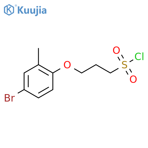 3-(4-bromo-2-methylphenoxy)propane-1-sulfonyl chloride structure