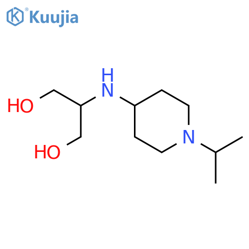 2-{1-(propan-2-yl)piperidin-4-ylamino}propane-1,3-diol structure