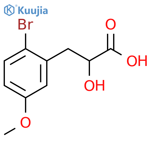 3-(2-bromo-5-methoxyphenyl)-2-hydroxypropanoic acid structure