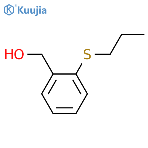 (2-propylsulfanylphenyl)methanol structure