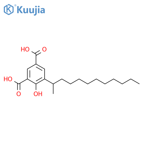 1,3-Benzenedicarboxylic acid, 4-hydroxy-5-(1-methylundecyl)- structure