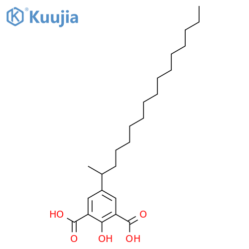 1,3-Benzenedicarboxylic acid, 2-hydroxy-5-(1-methylpentadecyl)- structure