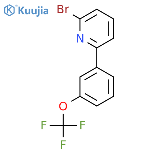 2-Bromo-6-(3-(trifluoromethoxy)phenyl)pyridine structure