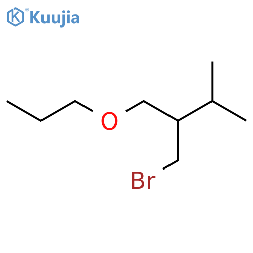 Butane, 2-(bromomethyl)-3-methyl-1-propoxy- structure