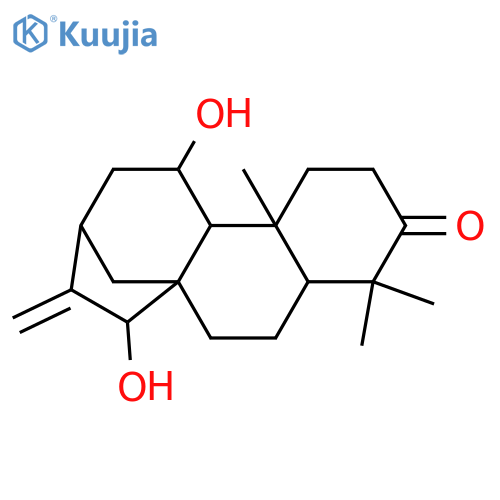 Kaur-16-en-3-one, 11,15-dihydroxy-, (11β,15β)- (9CI) structure