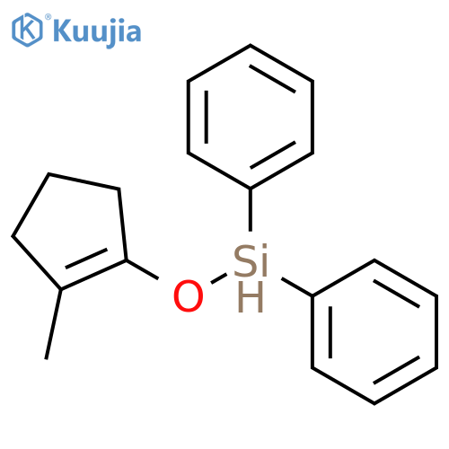 Silane, [(2-methyl-1-cyclopenten-1-yl)oxy]diphenyl- structure