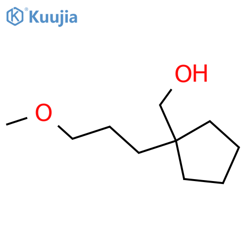 1-(3-methoxypropyl)cyclopentylmethanol structure