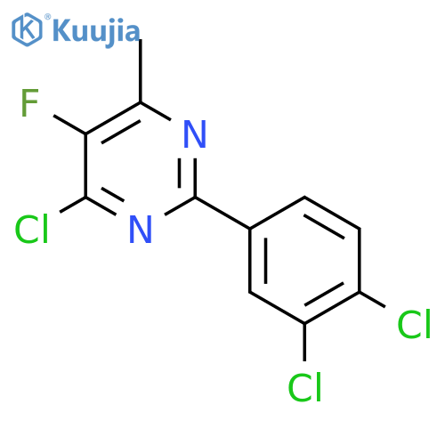 4-Chloro-2-(3,4-dichlorophenyl)-5-fluoro-6-methylpyrimidine structure