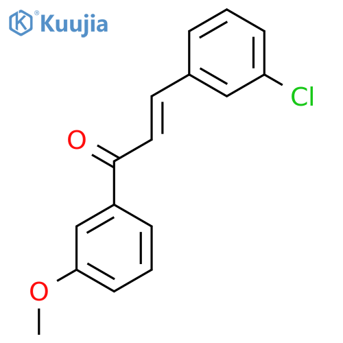 (E)-3-(3-Chlorophenyl)-1-(3-methoxyphenyl)prop-2-en-1-one structure