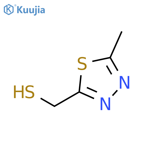 (5-methyl-1,3,4-thiadiazol-2-yl)methanethiol structure