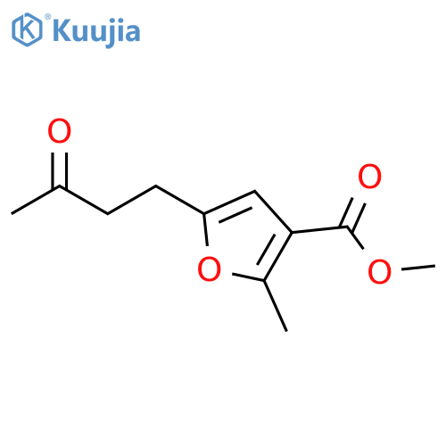 methyl 2-methyl-5-(3-oxobutyl)furan-3-carboxylate structure