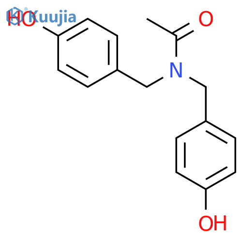 Acetamide, N,N-bis[(4-hydroxyphenyl)methyl]- structure