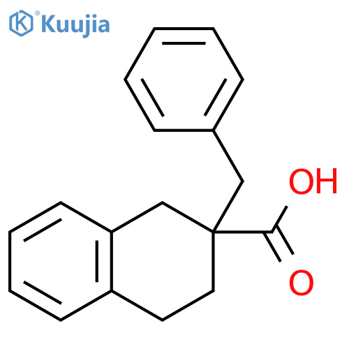 2-benzyl-1,2,3,4-tetrahydronaphthalene-2-carboxylic acid structure