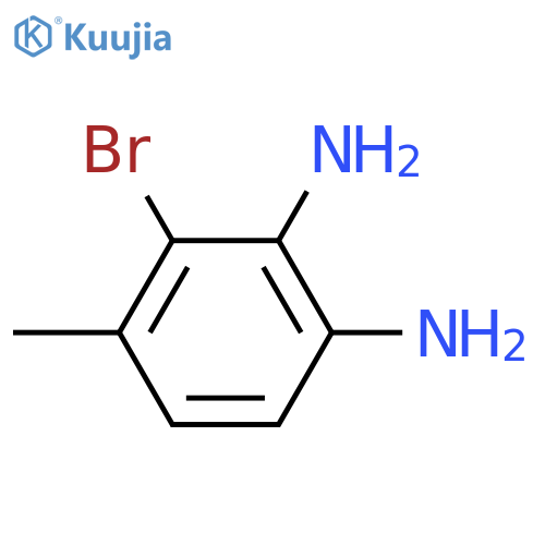 3-Bromo-4-methylbenzene-1,2-diamine structure