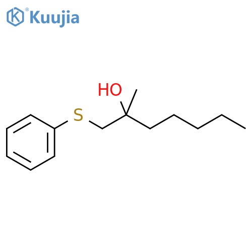2-Heptanol, 2-methyl-1-(phenylthio)- structure