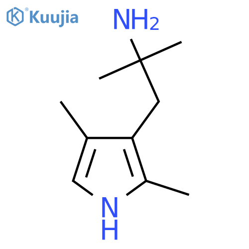 1-(2,4-dimethyl-1H-pyrrol-3-yl)-2-methylpropan-2-amine structure