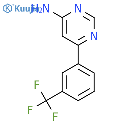 6-[3-(Trifluoromethyl)phenyl]pyrimidin-4-amine structure