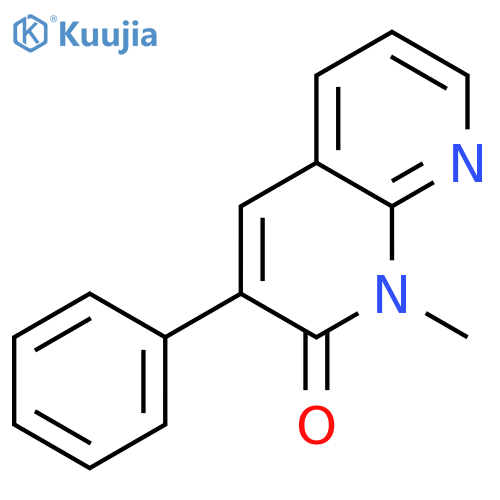 1,8-Naphthyridin-2(1H)-one,1-methyl-3-phenyl- structure