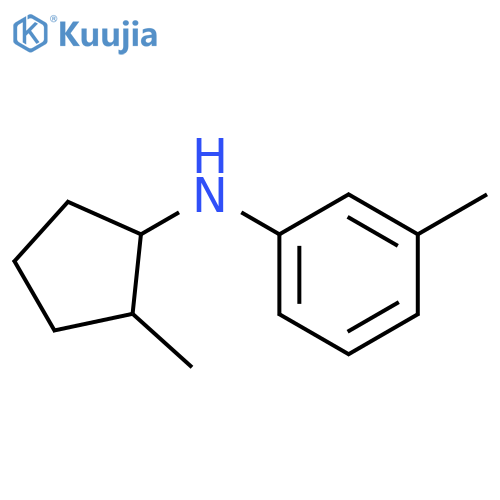 3-Methyl-N-(2-methylcyclopentyl)aniline structure