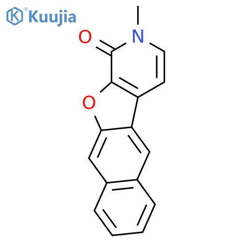 Naphtho[2',3':4,5]furo[2,3-c]pyridin-1(2H)-one, 2-methyl- structure