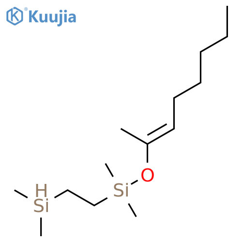 SILANE, [2-(DIMETHYLSILYL)ETHYL]DIMETHYL[(1-METHYL-1-HEPTENYL)OXY]- structure